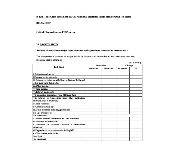 long form audit report format