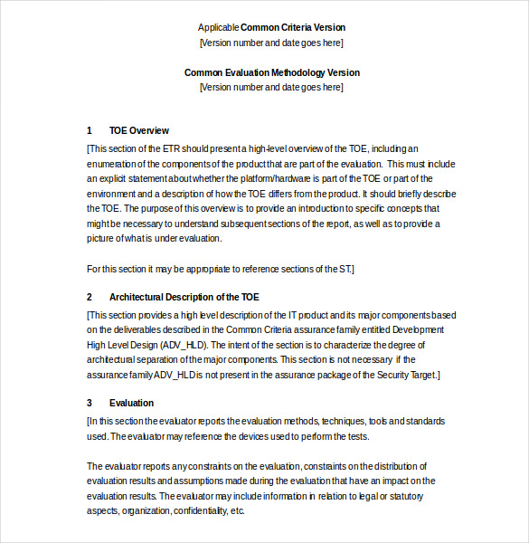 How to write a technical report format