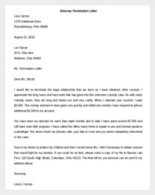 Attorney Termination Letter Template Free