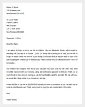 Daycare Termination Letter Template Word