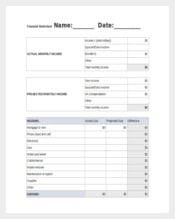 Financial Budget Spreadsheet Excel Format Free