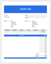 Purchase Order Spreadsheet Format Template Free