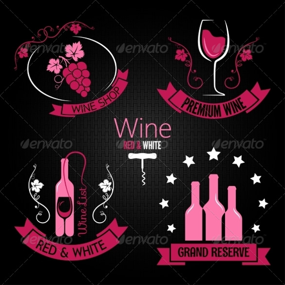 example wine label template