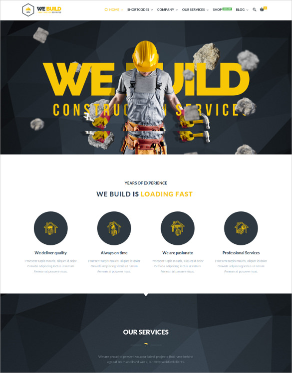 36 Construction Website Themes Templates Free Premium Templates