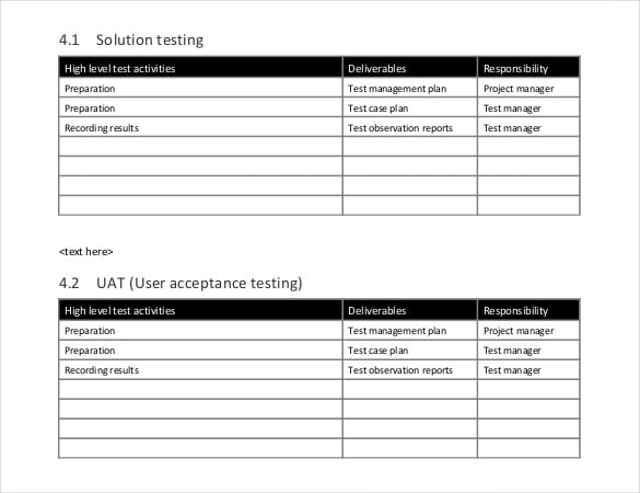 free download test strategy template