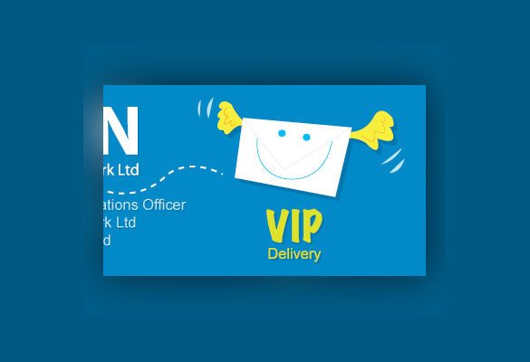 vip mail label of format