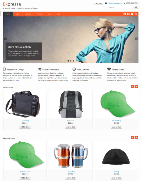 responsive retail drupal commerce theme