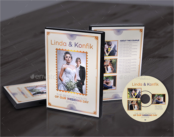 wedding dvd cover label format download