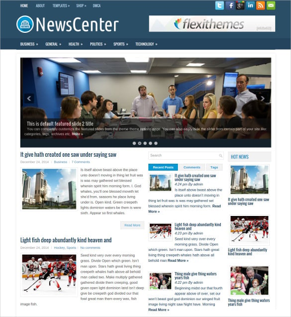 free-news-center-wordpress-blog-theme-