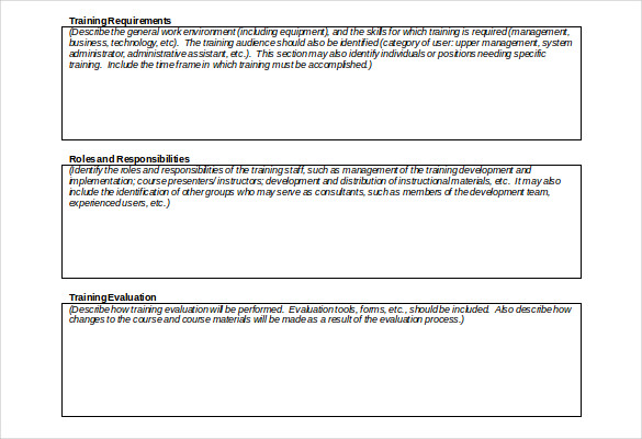 training plan template doc format free download