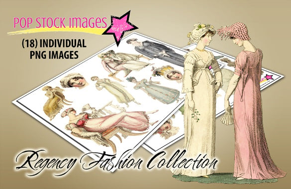 regency fashion image collection label download