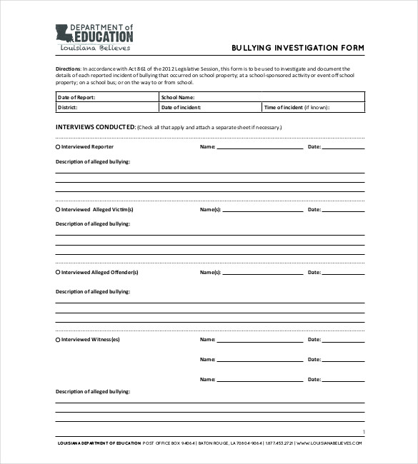 28+ Investigation Report Templates - Docs, Apple Pages, PDF, MS Word