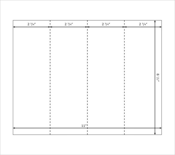 Standard Bookmark Size Template from images.template.net