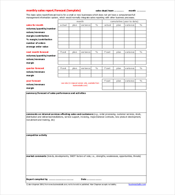 20+ Monthly Report Templates - Google Docs, Word, PDF 