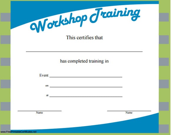 Training Certificate Template - 21+ Free Word, PDF, PSD ...
