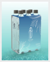 Aqua Optima Mineral Water Bottle Label
