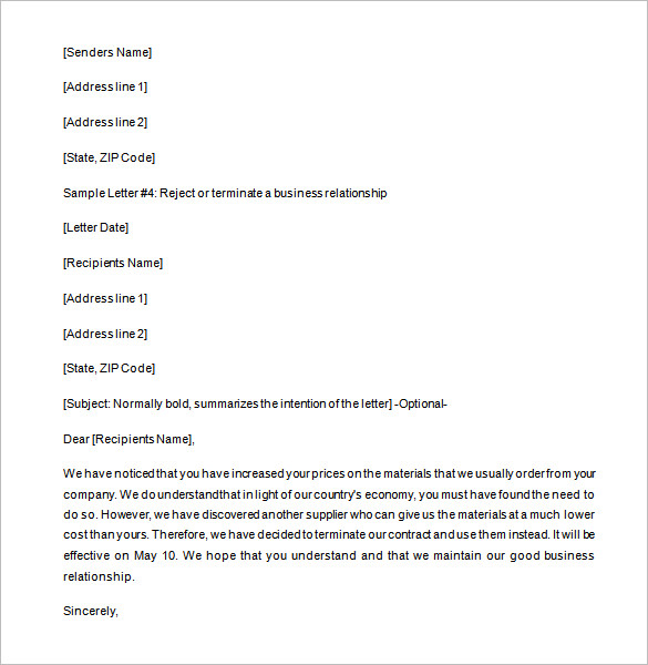 14+ Partnership Termination Letter Templates - PDF, DOC