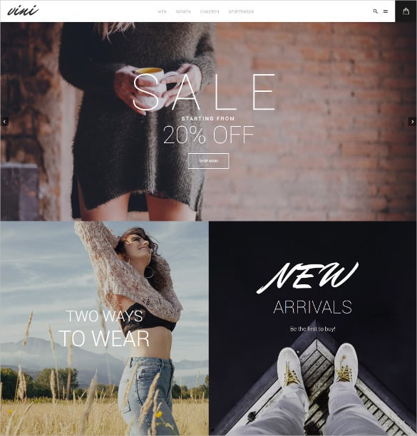 52+ New eCommerce Themes & Templates Released in March 2016 | Free ...