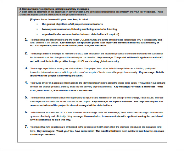 18+ Communication Strategy Templates - Free Sample, Example, Format ...
