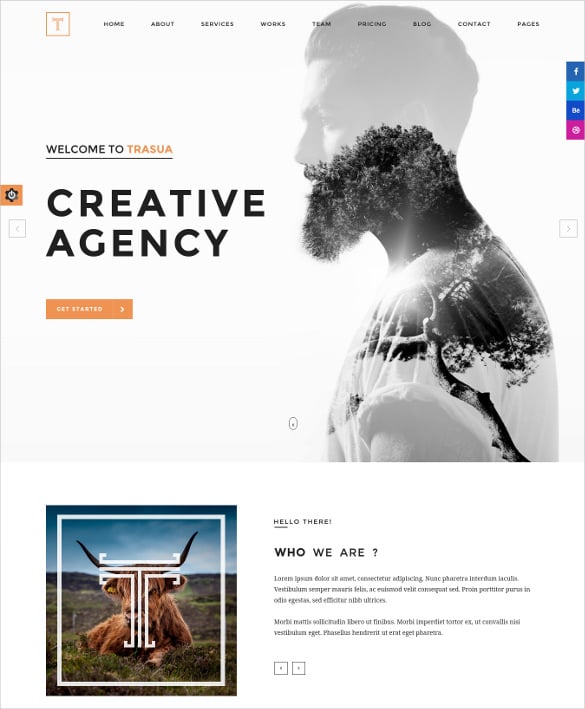 trasua creative agency html5 template