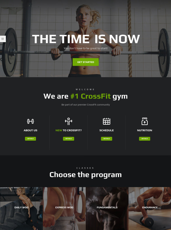 ironfit fitness gym and crossfit wordpress theme