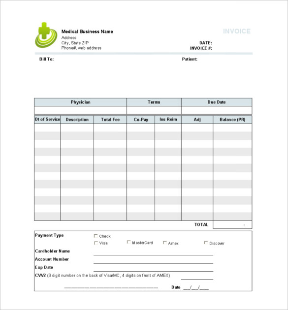 Free Medical Receipt Template PRINTABLE TEMPLATES