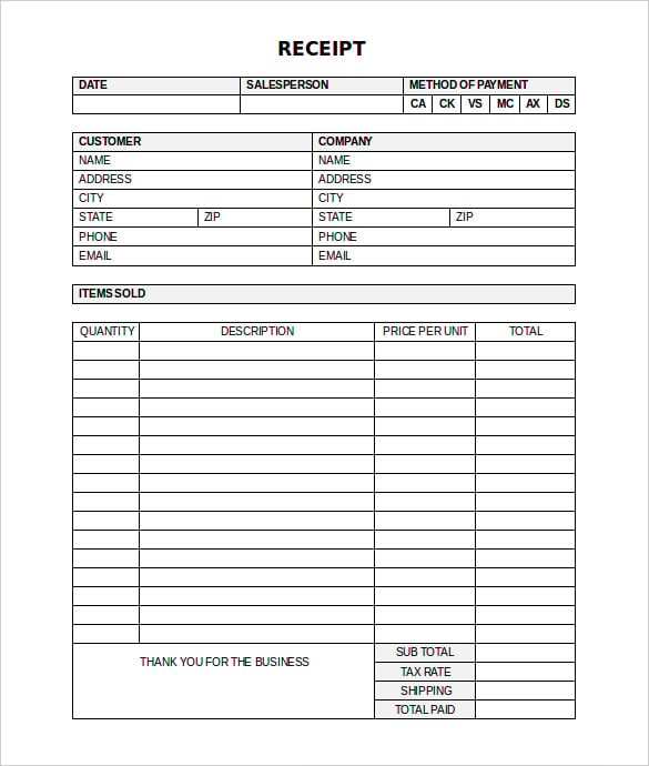 editable medical receipt template free word doc download