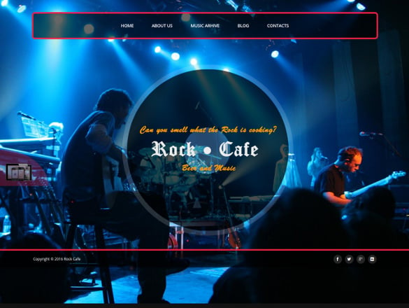 rock cafe responsive music joomla theme