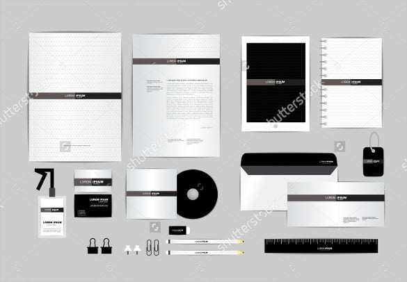 company letterhead in white and blank colours