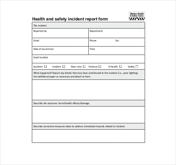 health-and-safety-incident-report-form