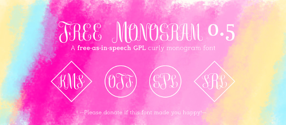 download for free monogram font