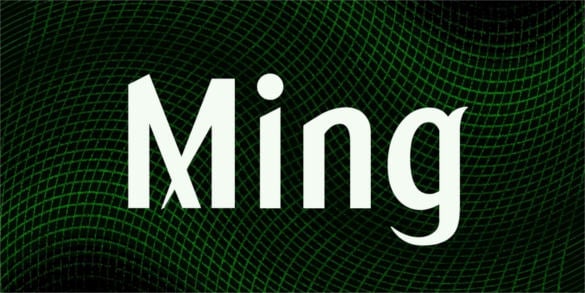 ming free art deco font download