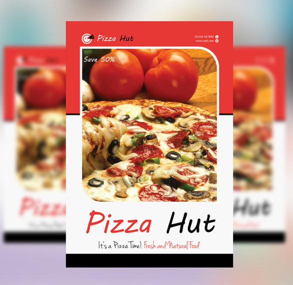 pizza hut flyer template