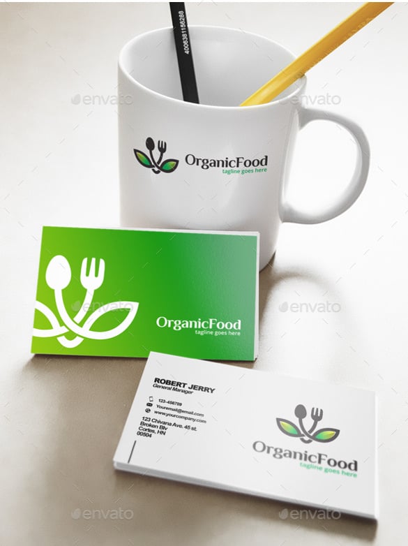 simple organic logo template