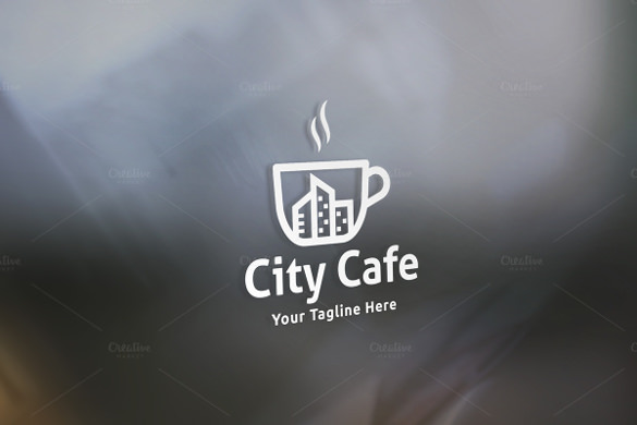 extreme look city cafe logo template