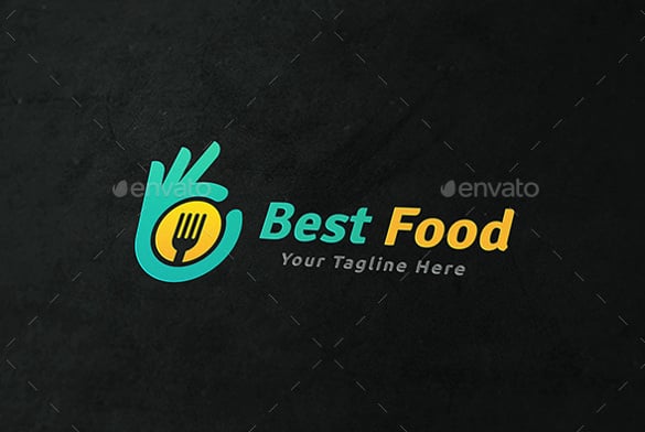 best food logo template
