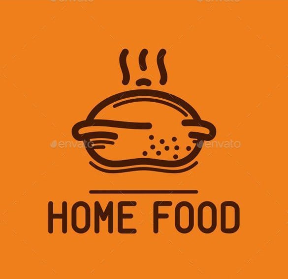 homely food logo template