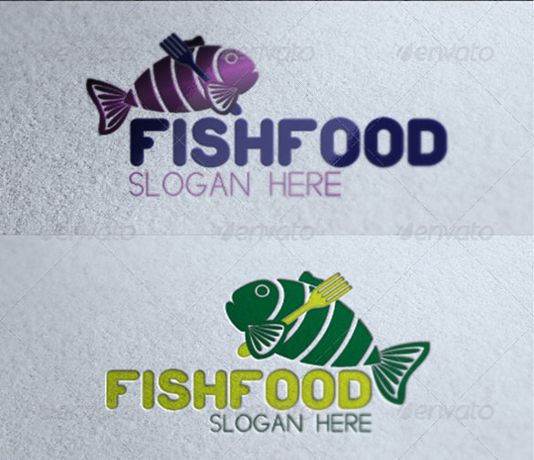 sea food logo template