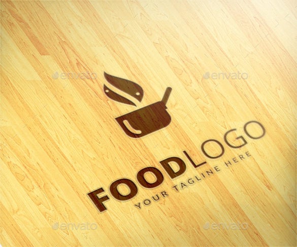 hot food logo template