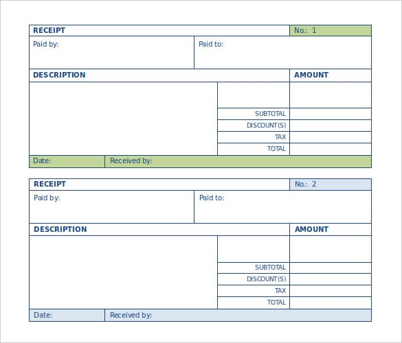 41 payment receipt templates doc pdf free premium