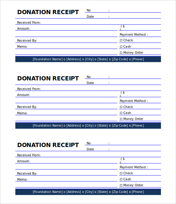 Free Printable Donation Receipt Template Printable Templates