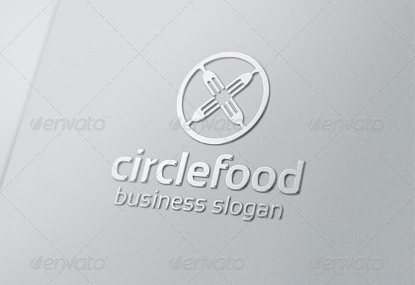 business circle food logo templates