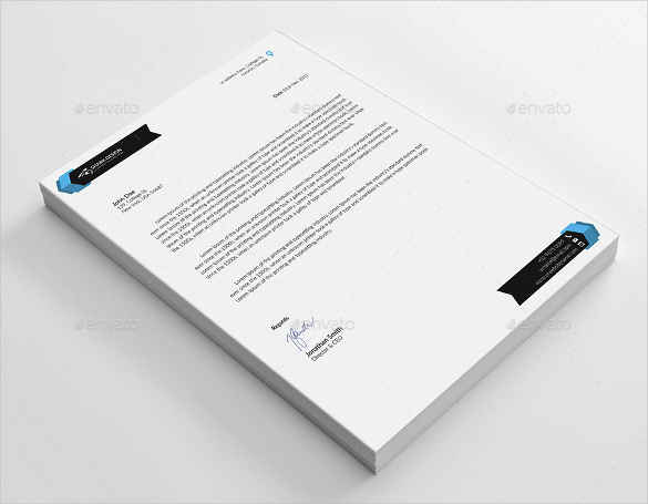 letterhead design download on white colour background