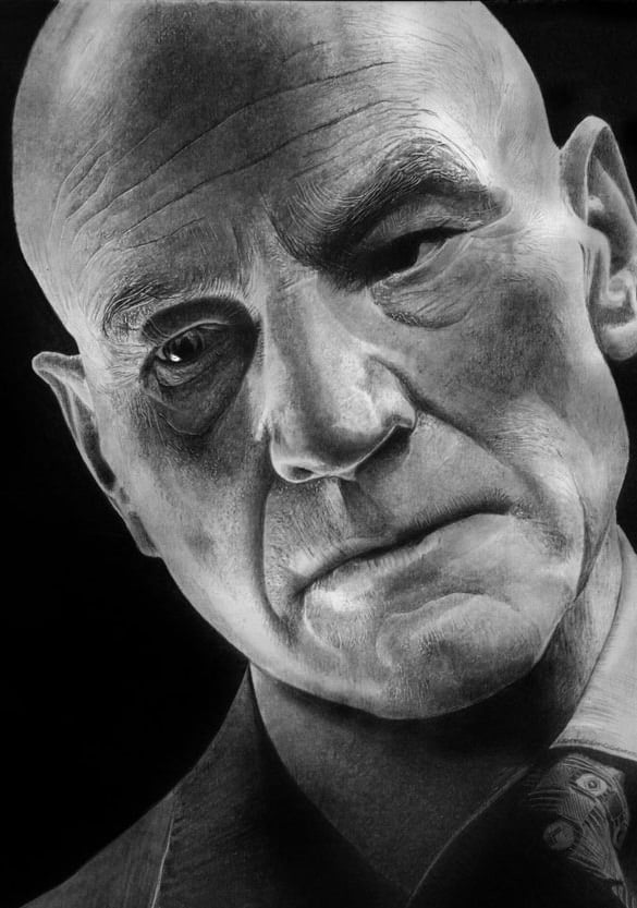 xavier realistic pencil drawing download
