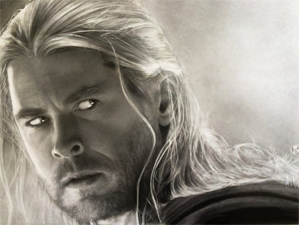 thor realistic drawing free download