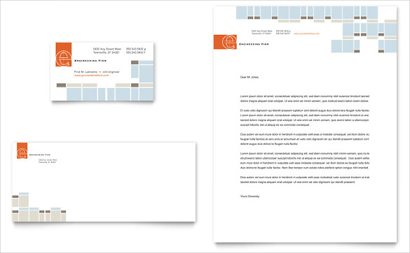 Image 2 for Free Construction Company Letterhead Templates