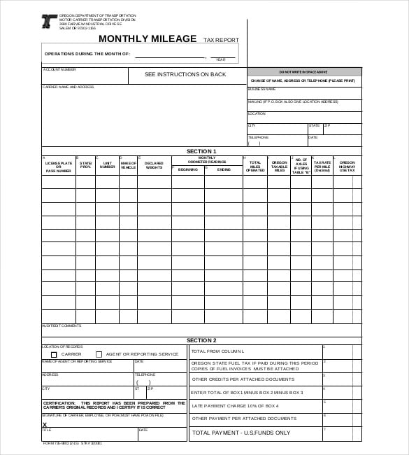 department monthly report template