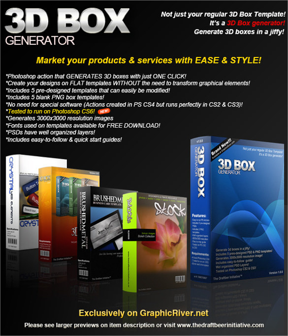 3D Box Template – 14+ Free PSD, PNG, EPS Format Download