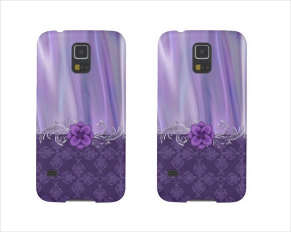 purple colour phone case example template download