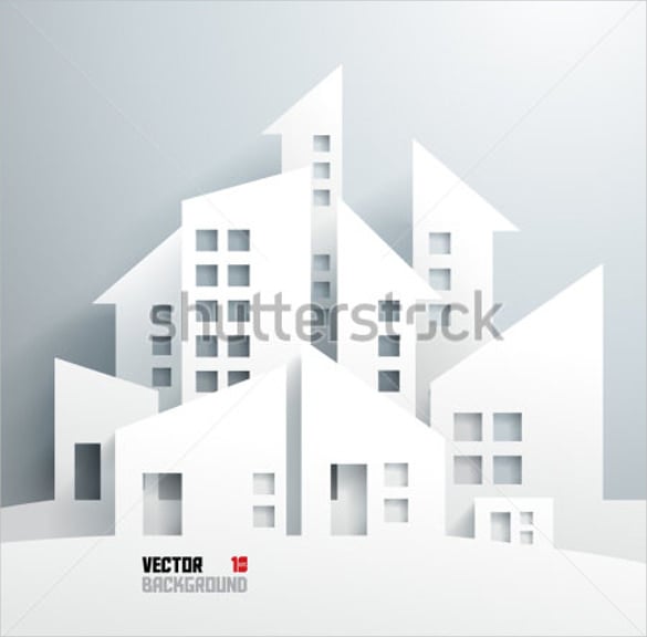 d paper building template